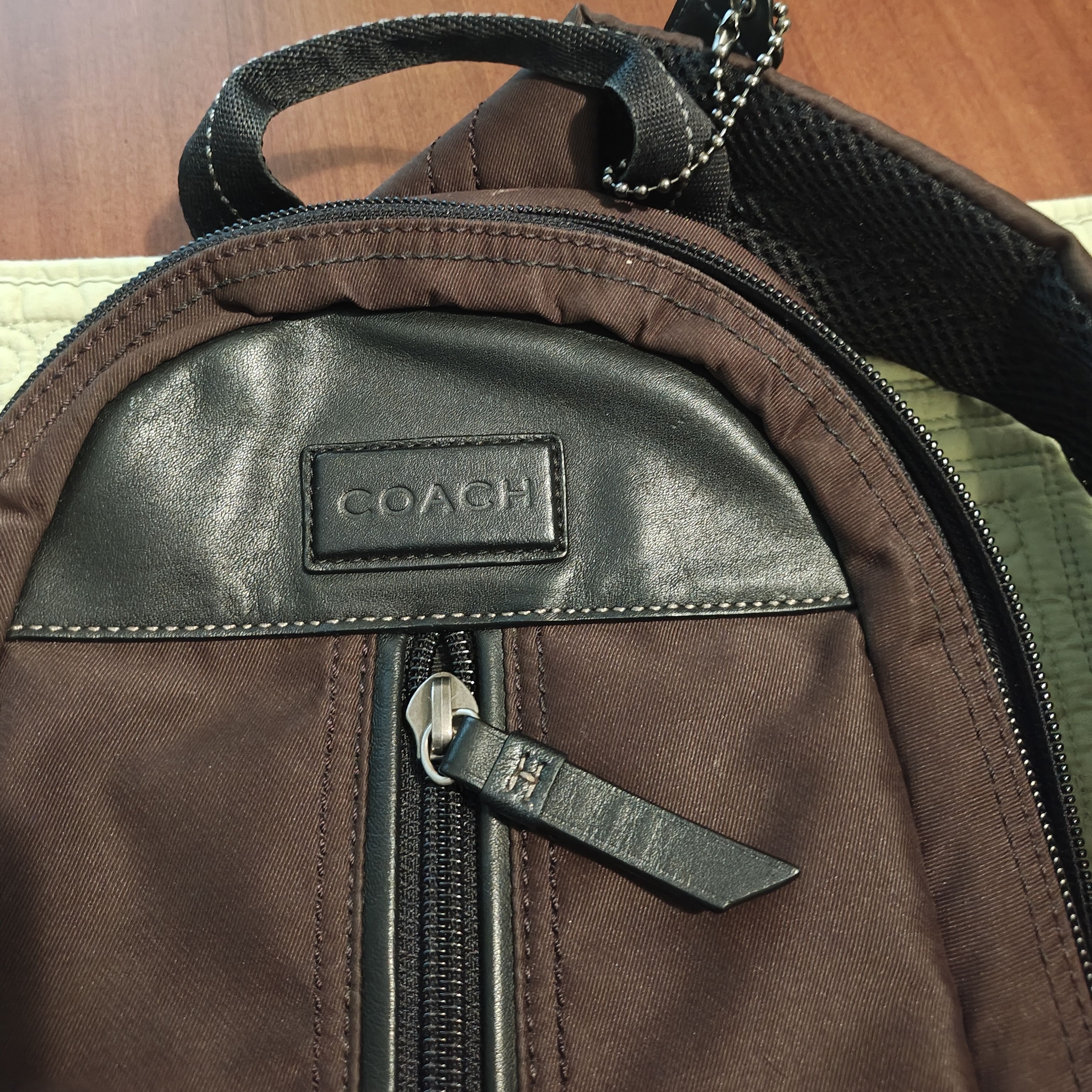 Coach Men’s Brown And Black Backpack Sling